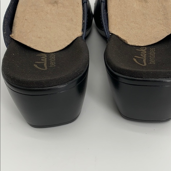 Clark’s bendable women’s 10 clogs mules blue - Picture 2 of 7